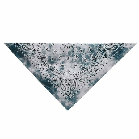 Classic Tie Dye Soft Dog Bandana Great Everyday Stylish Choose Color 22 x 22 (Grey)