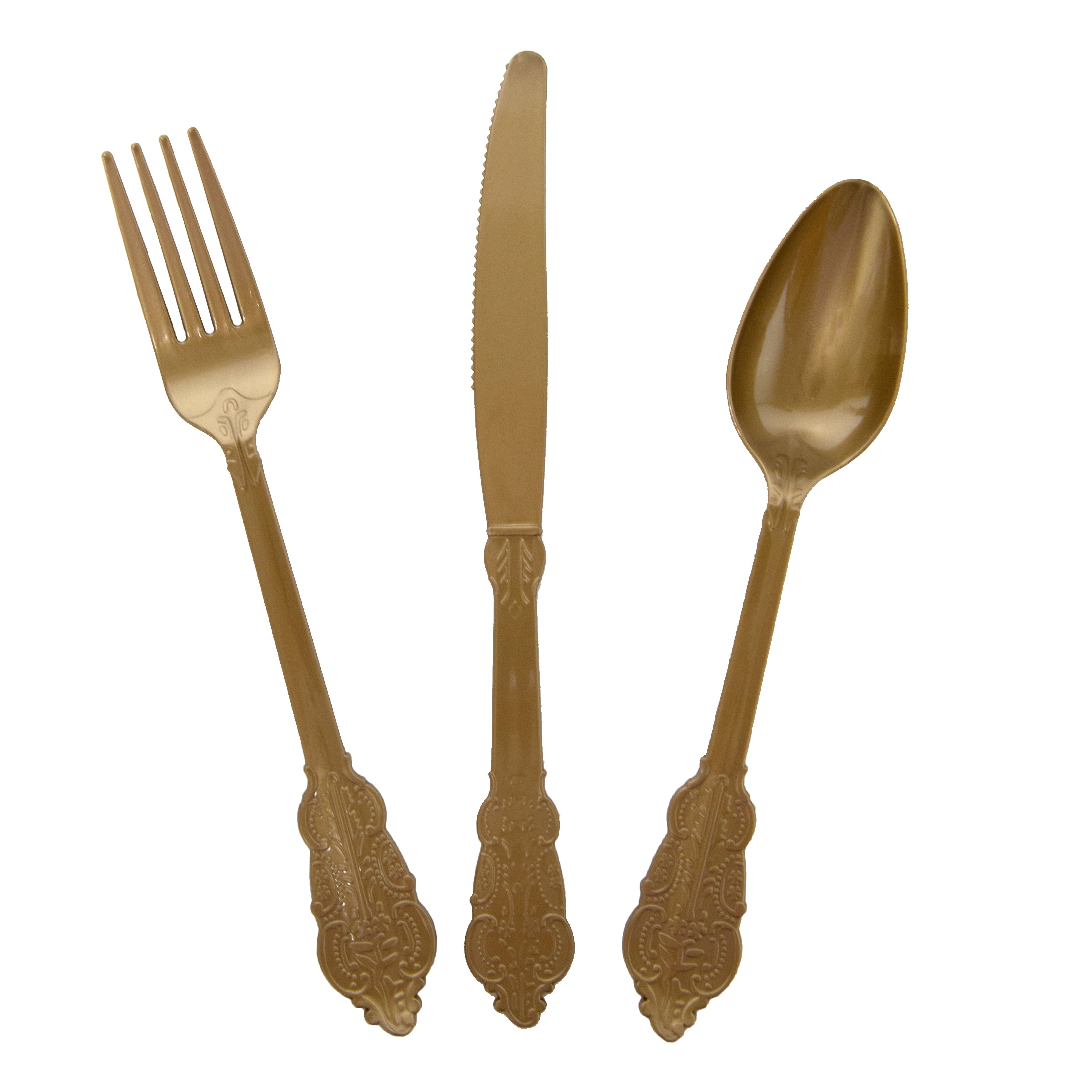 Pioneer Woman Fancy Orted Plastic Silverware Gold 18pc Pioneer Woman Fancy Orted Plastic