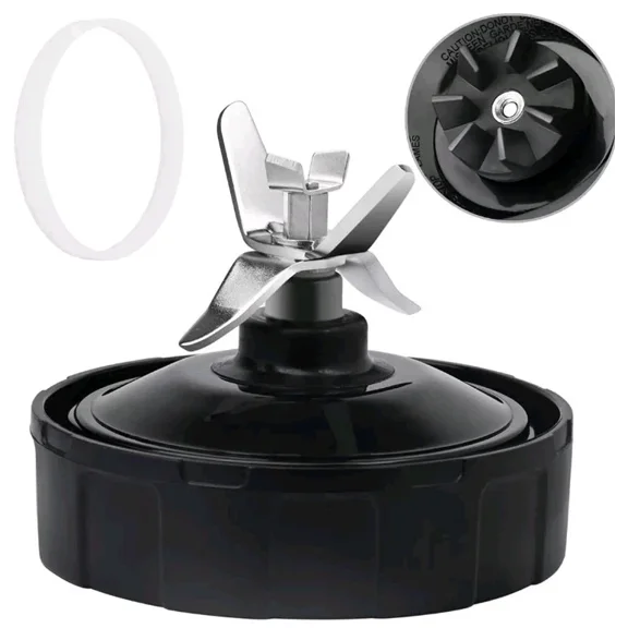 New 7 Fin Replacement Extractor Blade For Many Nutri Ninja Blenders With Gaskets