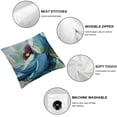 thumbnail image 4 of SHANXI Throw Pillow Covers Retro Flowers Vintage Print Cushion Cover Soft Pillow Cases for Home Sofa Bed Chair Car Office Decorative 12x12in, 4 of 5