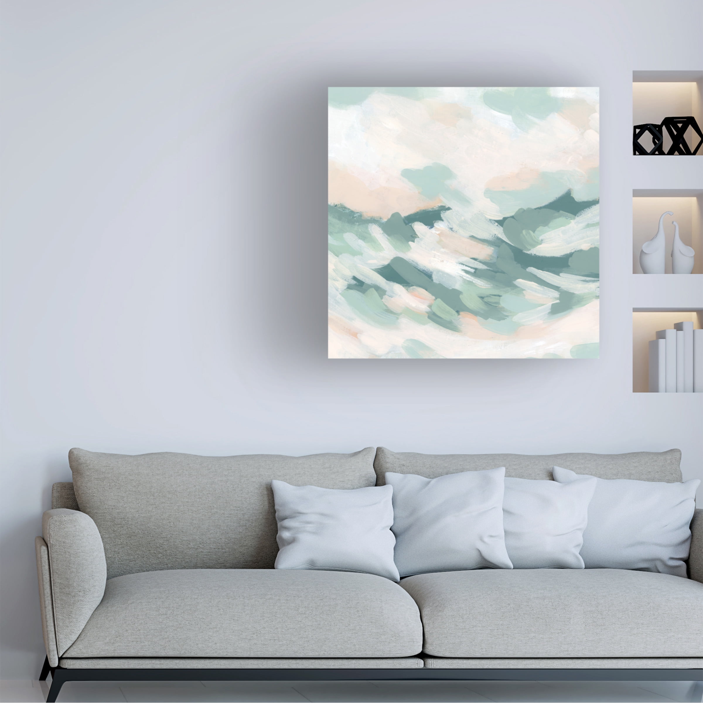June Erica Vess 'Seafoam Cloudbank II' Canvas Art