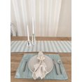 thumbnail image 2 of Summer Twist Aqua Indoor Outdoor Table Runner, 2 of 11
