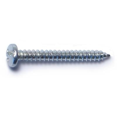 

#4 x 1 Zinc Plated Steel Combo Pan Head Sheet Metal Screws