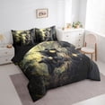 thumbnail image 3 of Feelyou 3D Jungle Bear Twin Bedding Sets 7pcs, Tree Leaf Botanical Bedding Comforter Set, 3 of 8