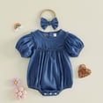 thumbnail image 2 of Baby Girl Clothes Cotton Bubble Romper Floral Bodysuits Infant Outfit Set 6-12 Months 12-24 Months 2t 3t 4t 5t 6t 7t 8t 9t Children 3-6 Months, 2 of 8