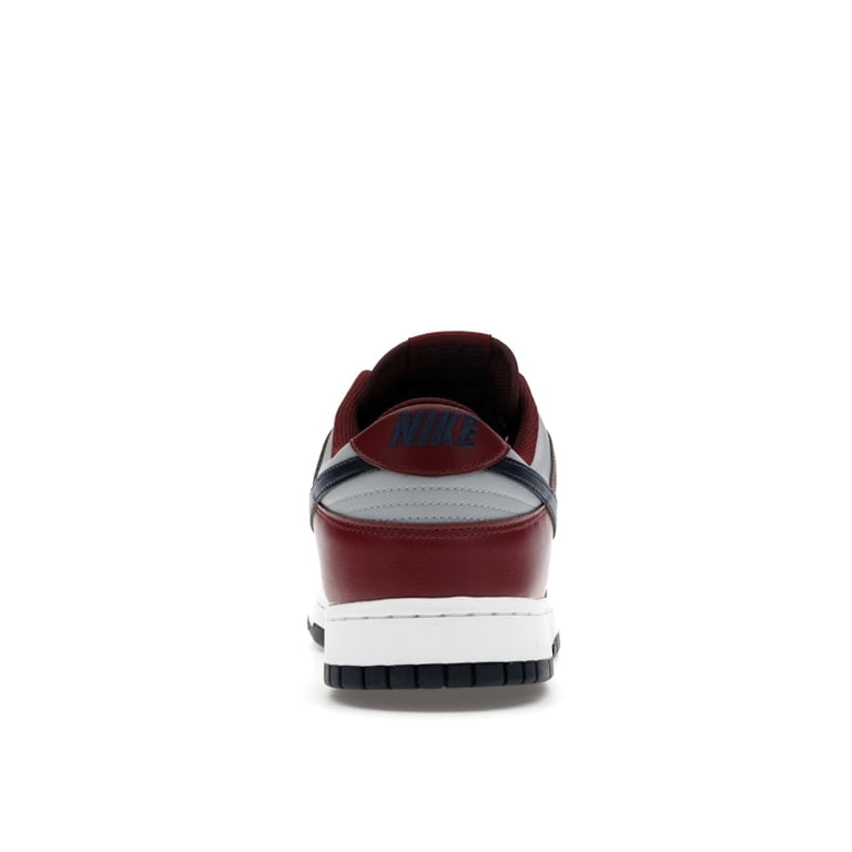 Nike Men's Dunk Low Retro Wolf Grey Obsidian Dark Team Red Shoes