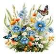 thumbnail image 3 of BETTERLIFE Butterfly Flower Toilet Seat Stickers Toilet Lid Decals ＝ Stickers Diy B7E4, 3 of 8