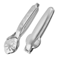 thumbnail image 2 of 2 piezas de pinzas para nueces, cascanueces de acero inoxidable, alicates para abrir nueces con protector para el pulgar, peladores, ganzúas, alicates plateados para nueces, 2 of 7
