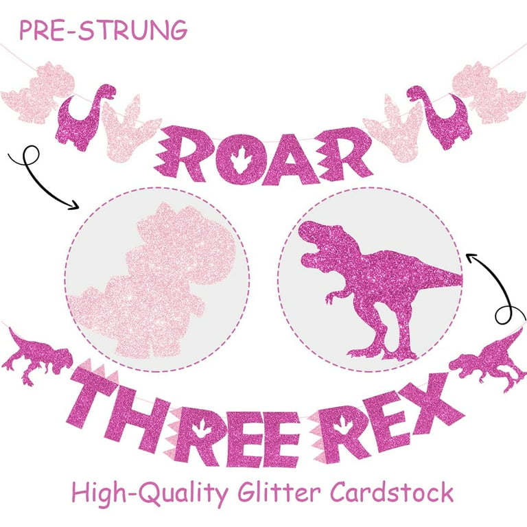 Personalized Dinosaur Wall Art, Set of 2, Collection: A Roar Party