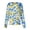 Blue, variant on Scrub Jackets for Woman Long Sleeve Snap Front Lightweight Scrub Jackets for Women Fashion Hawaiian Tropic Scrub Jackets Soft Comfy Nurse Shirt Cyan 3XL