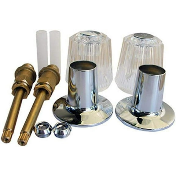 LASCO 01-9071 Two Valve Windsor Tub and Shower Trim Set for Price Pfister Brand with Stems