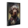 thumbnail image 3 of Stupell Industries Dog in Timeless Suit Fashion Animals Painting Black Framed Art Print Wall Art, 12 x 18, 3 of 8