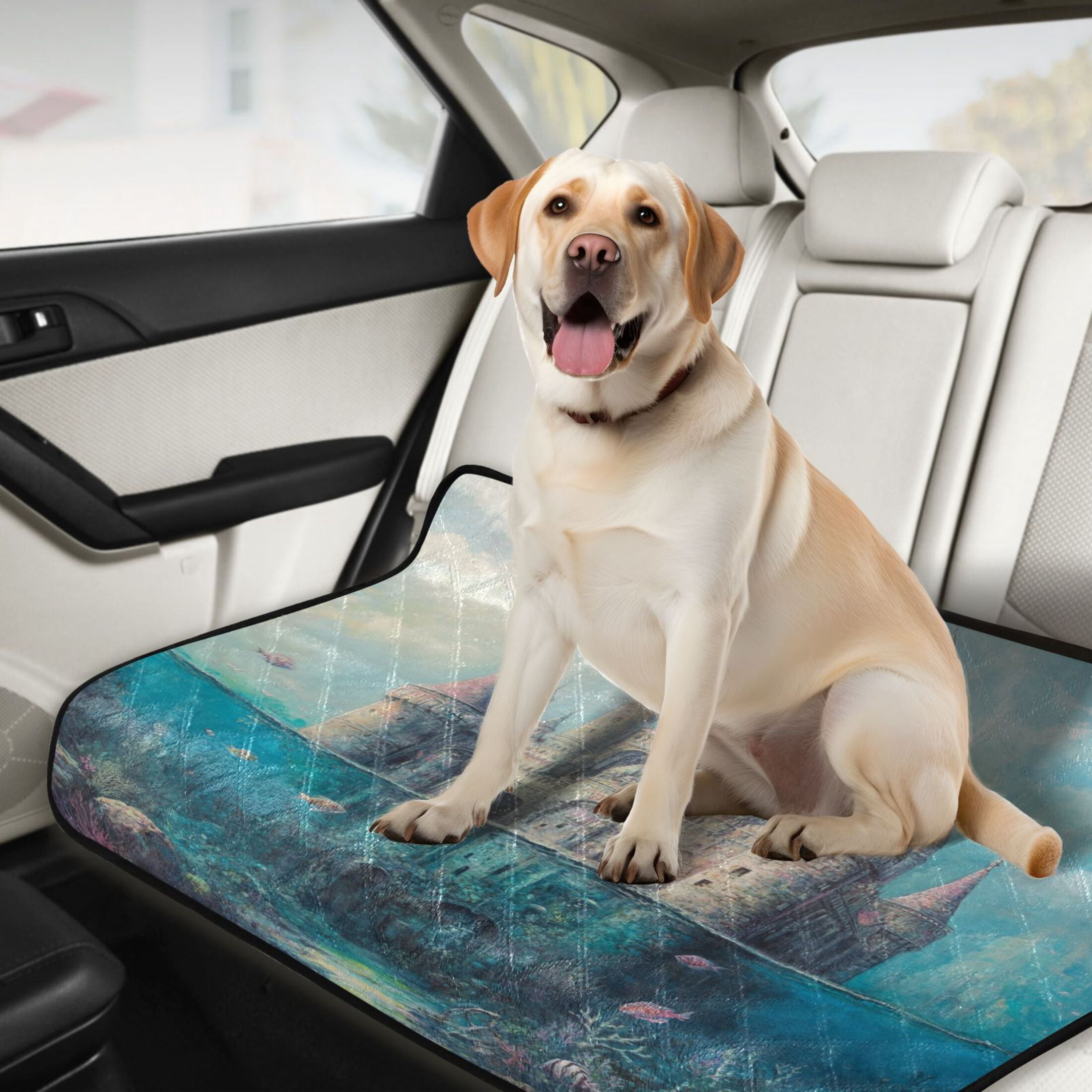 Qxltty Seabed Castle Cat litter Pads Pet Set of 2 Diaper Mats Center Anti-leakage Layer Absorbent Soft and Comfortable