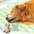 thumbnail image 4 of Pet Cooling Mat, Pet Cooling Mat for Cats, Cooling Mat for Dogs, Dog Cooling Pad, Striped Breathable Summer Sleeping Pad, Non-Slip Base, Water Resistant Surface for Indoor and, 4 of 9