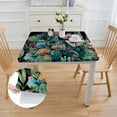 thumbnail image 2 of WYYP Cactus Flowers Leaves Square Tablecloth Waterproof 100% Polyester Fiber 46*46, 2 of 8