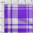 thumbnail image 2 of oneOone Viscose Jersey Medium Blue Fabric Tartan Quilting Supplies Print Sewing Fabric By The Yard 60 Inch Wide, 2 of 4