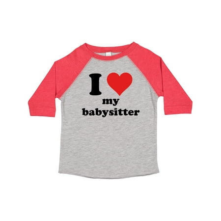 

Inktastic I Heart My Babysitter Gift Toddler Boy or Toddler Girl T-Shirt