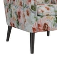 thumbnail image 5 of HL Home Furnishings Allyson Mid-Century Modern Armchair in Orange & Green Floral, 5 of 9