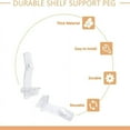 thumbnail image 4 of CUITING Clear Plastic Locking Shelf Support Pegs  Fits 5/16” Diameter Hole  5/8” Shelf  30 Pack, 4 of 6