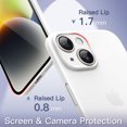 thumbnail image 4 of JETech Ultra Slim (0.35mm Thin) Case for iPhone 14 6.1-Inch, Camera Lens Cover Full Protection, Lightweight Matte Finish PP Hard Minimalist Case, Support Wireless Charging (White), 4 of 6