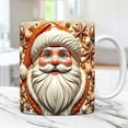 thumbnail image 7 of Japceit Santa Claus Ceramic Coffee Mug, Christmas Themed Holiday Drinking Cup, Large Handle Tea Cup for Hot Beverages, Festive Home Kitchen Office Desk Decorations During Winter Season, 7 of 7
