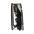 thumbnail image 2 of For GMC C1500/K1500 1990-1998 Tail Light Driver Side | CAPA Certified | Clear & Red Lens | w/ Connector Plate | Chrome Housing | Replacement For GM2800104, GM2800104C | 5977867, 166-02561BL, 2 of 6