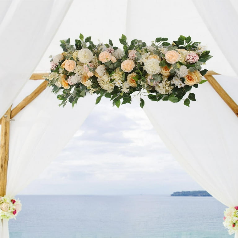Hanging flower best sale wedding backdrop