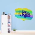 thumbnail image 2 of Truck With Smoke Colorful Vehicle Decor Art Wall Art Sticker Designs Vinyl Stickers For Home House Walls Rooms Windows Bedroom Decoration Size (12x12 inch), 2 of 3