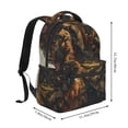 thumbnail image 2 of Easygdp desert Man Shepherd Dog Mochila Ergonómica Versátil para Laptop - Múltiples Bolsillos, Correas Ajustables, Unisex para Escuela, Viajes y Actividades al Aire Libre-One Size, 2 of 5