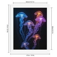 thumbnail image 2 of Paint By Numbers Kit for Adults Beginner - Glowing Jellyfish Marine Beauty DIY Canvas Painting Kits for Adults, Frameless Paint By Number for Adults for Home Wall Decor 16x20 Inch, 2 of 7