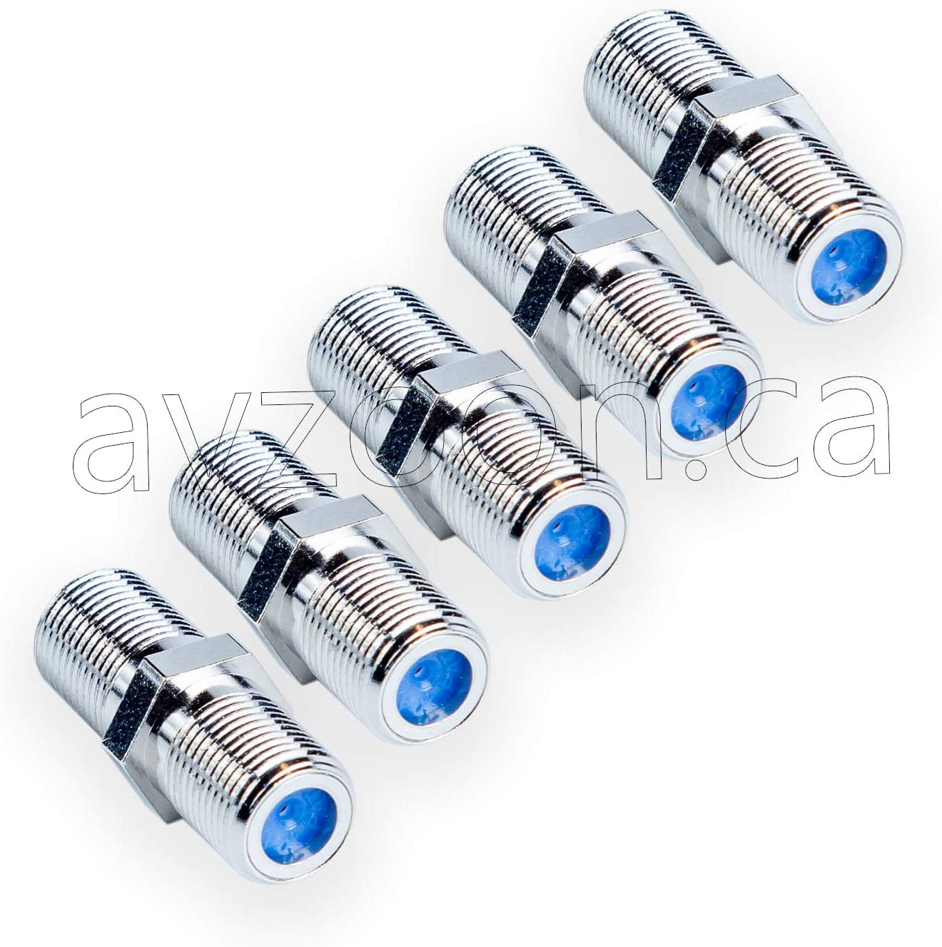 LOT 5 F81 COAXIAL Cable Barrel CONNECTORS COUPLERS 3GHZ (LOT 5