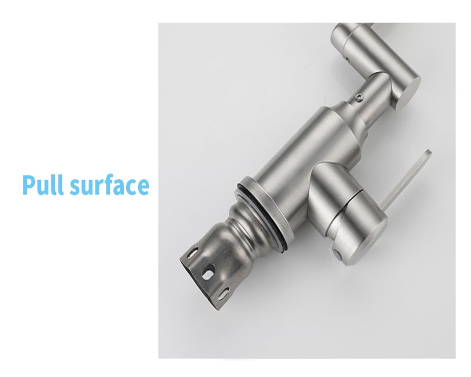304 Stainless Steel Foldable Basin Mixer Tap 360 Degree Swivel Bathroom Faucets Kitchen Sink Washbasins Hot Cold Water Tapware ,Bar Laundry RV Farmhouse