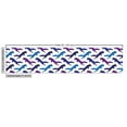 thumbnail image 3 of Fox Fabric by the Yard Upholstery, Repeating Silhouettes of Wild Forest Animal Reynard Along Polka Dots on Skin, Decorative Fabric for DIY and Home Accents, White and Indigo by Ambesonne, 3 of 5