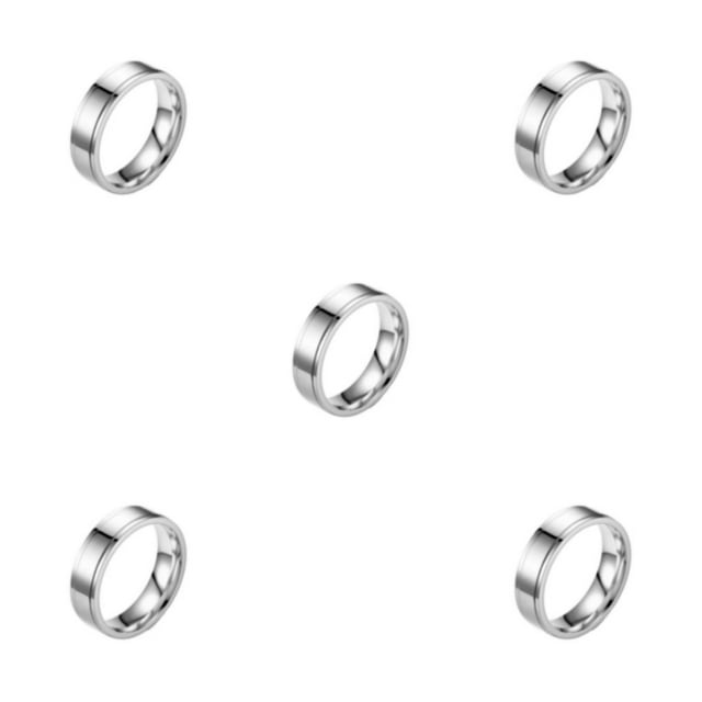 maskred Silver Stylish Rings For Couples Crafted With Precision And Style Adjustable Rings Rings For Men men 7 5Set