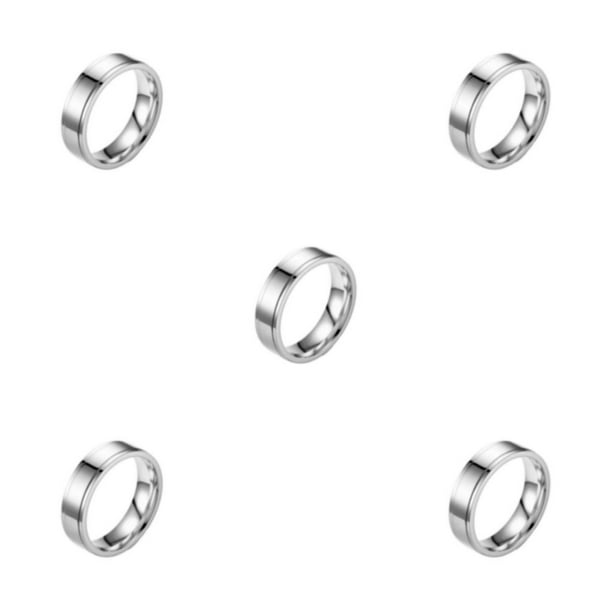 Jumpingount Juego de anillos de pareja ajustable Personalidad elegante para hombres y mujeres Anillos para hombres Pareja Anillos hombres 8 Type2 NO2