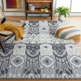 thumbnail image 6 of SAFAVIEH Horizon Konstantinos Abstract Shag Area Rug, Grey/Green, 9' x 12', 6 of 7