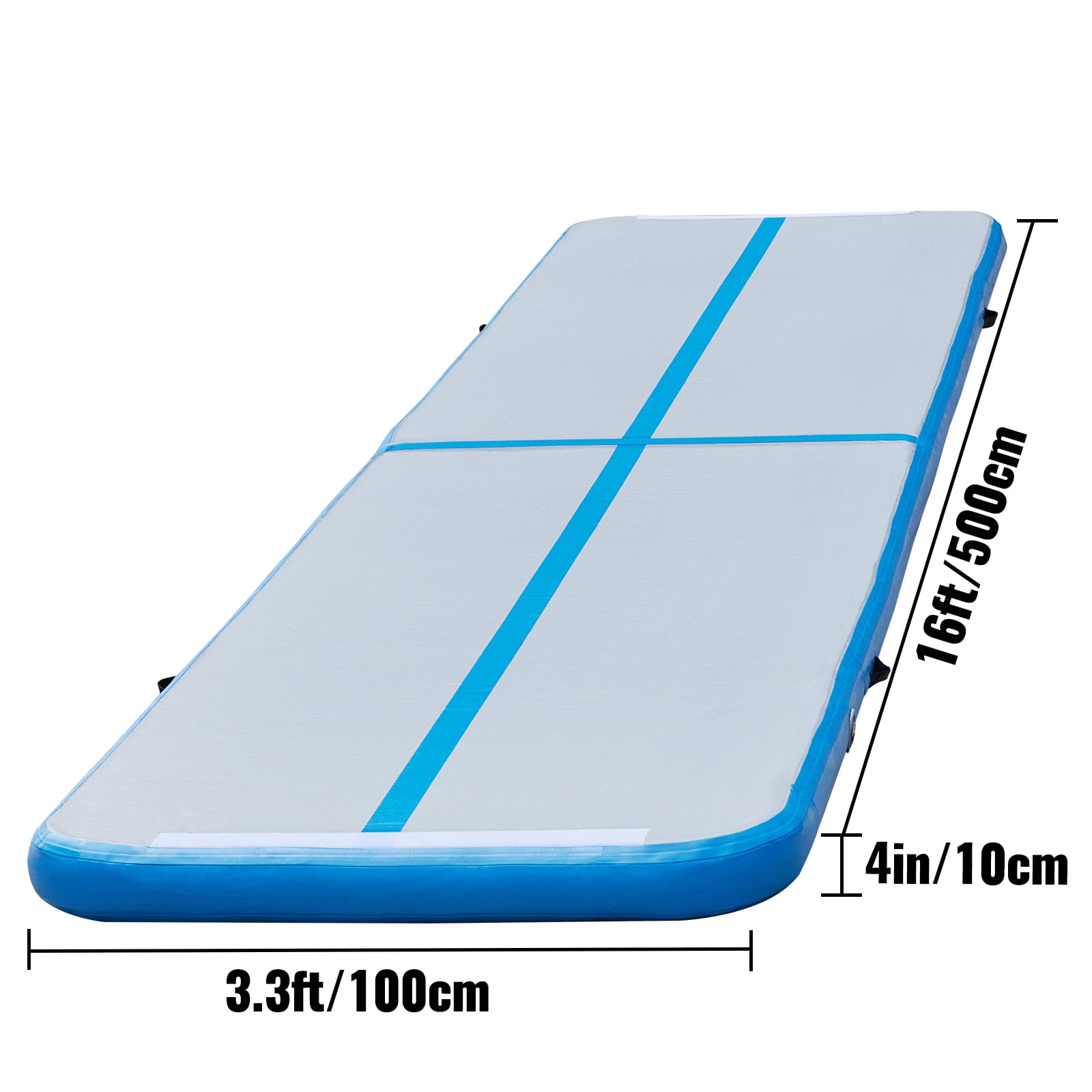 tellen Feodaal Dominant VEVOR Air Track, 16ft Inflatable Air Track Tumbling Mat with Electric Air  Pump, 4in Thickness Tumble Track Mats for Gymnastics/Cheerleading/Yoga/Home  Use, Blue&White - Walmart.com