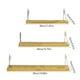thumbnail image 3 of 3 Pcs Wall Shelves Set Floating Shelves Display Shelf Wall Mount Wooden Rack Spice Rack Bookshelf For Living Room Toilet Office Bedroom Kitchen, 3 of 5