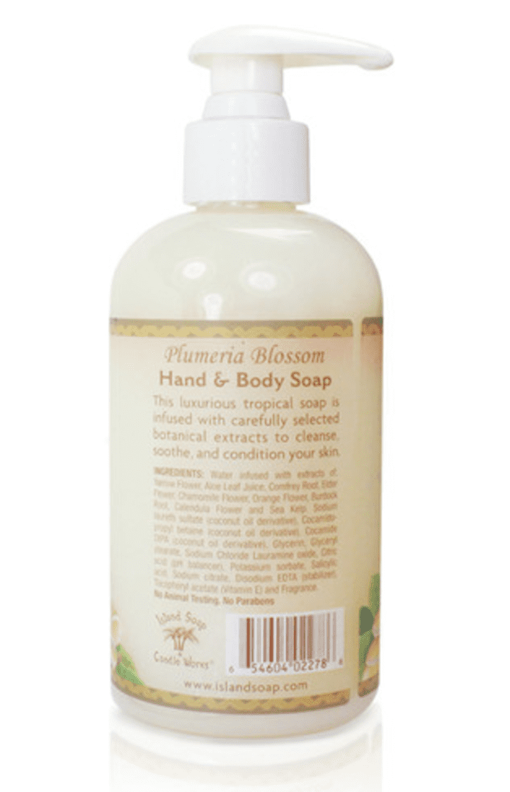 Island Soap Plumeria Blossom ? 8.5 oz. Liquid Hand Soap