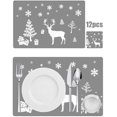 thumbnail image 5 of 12 UNIDS Mantel de Navidad, Tapete de Navidad, Tapete Decorativo, Tapete de Mesa de Comedor, Mantel de Noel Rojo, Mantel de PVC Rectangular Ormromra ZYY-1354, 5 of 5