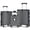Dark Gray, variant on SOBREMESA 3 Piece Hardshell Luggage Set, Lightweight Suitcase with TSA Lock & Double Spinner Wheels, Expandable ABS+PC Travel Luggage for Women and Men, Pink