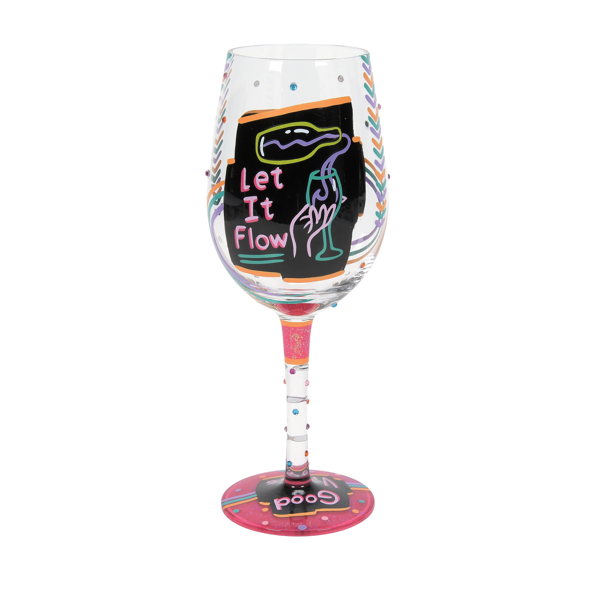 Enesco Happy Hour Wine Glass - Thumbnail 2