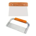 thumbnail image 1 of Rongfmy MagiDeal 2 Sets Stainless Steel Wavy & Straight Soap Mold Loaf Potato Cutter Tools, 1 of 9
