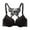 Black, variant on Women Wirefree Petite Bra Y-Back Lace Glossy Underwire Bra for Support and Alluring Style 34 Beige