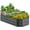 6'x3'x1.5' Gray, variant on Quictent Galvanized Tall Raised Garden Bed Kit, 8x4x2 ft Oval Large Planting Box for Vegetables Outdoor, Double Strengthened by Vertical Bar and Crossbar with Liner