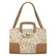 thumbnail image 4 of Bolso Para Dama Hueso Piel Grabado Flor Camel Piel Isis Nueva Imagen, 4 of 5