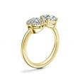 thumbnail image 3 of 1.10 Carat Excellent Round & Pear Shape Genuine Diamond Latest Design Engagement Two Stone Ring for Ladies Solid 18K Yellow Gold Size 7.5, 3 of 8