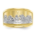 thumbnail image 5 of 10K Two-Tone Gold Ring Band Themed & Rhodium Ladies Last Supper, Size 8, 5 of 5