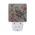 thumbnail image 2 of Bird on Flowers Trees Night Light LED Dusk to Dawn Auto Sensor Night Lamp Plug-in Nightlight for Bedroom Hallway Kitchen 2 PCs, 2 of 7