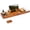 Classic Teak Finish, variant on Teak Bathtub Tray, Bath Caddy with Wine Glass Holder, Phone Dock & Book Stand | Hands-Free Reading & Ultimate Spa Relaxation Experience-Natural